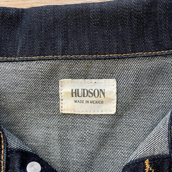 Hudson Signature Jean Jacket Denim Medium Dark Wash - Picture 5 of 10